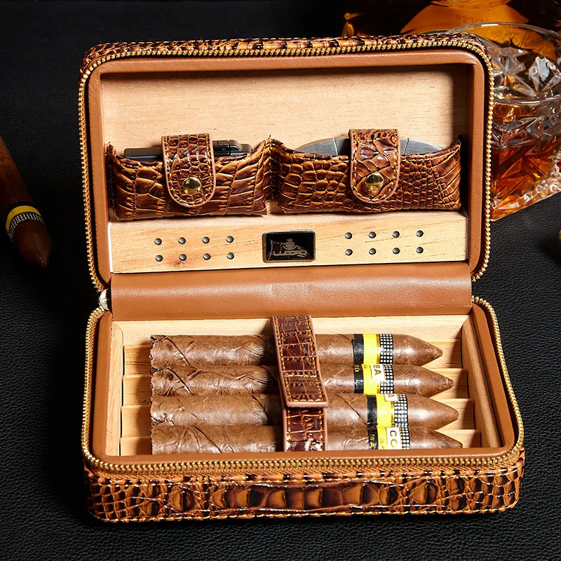 

Чехол для переноски сигар Кубинский набор для сигар Коробка для влаги из кедрового дерева