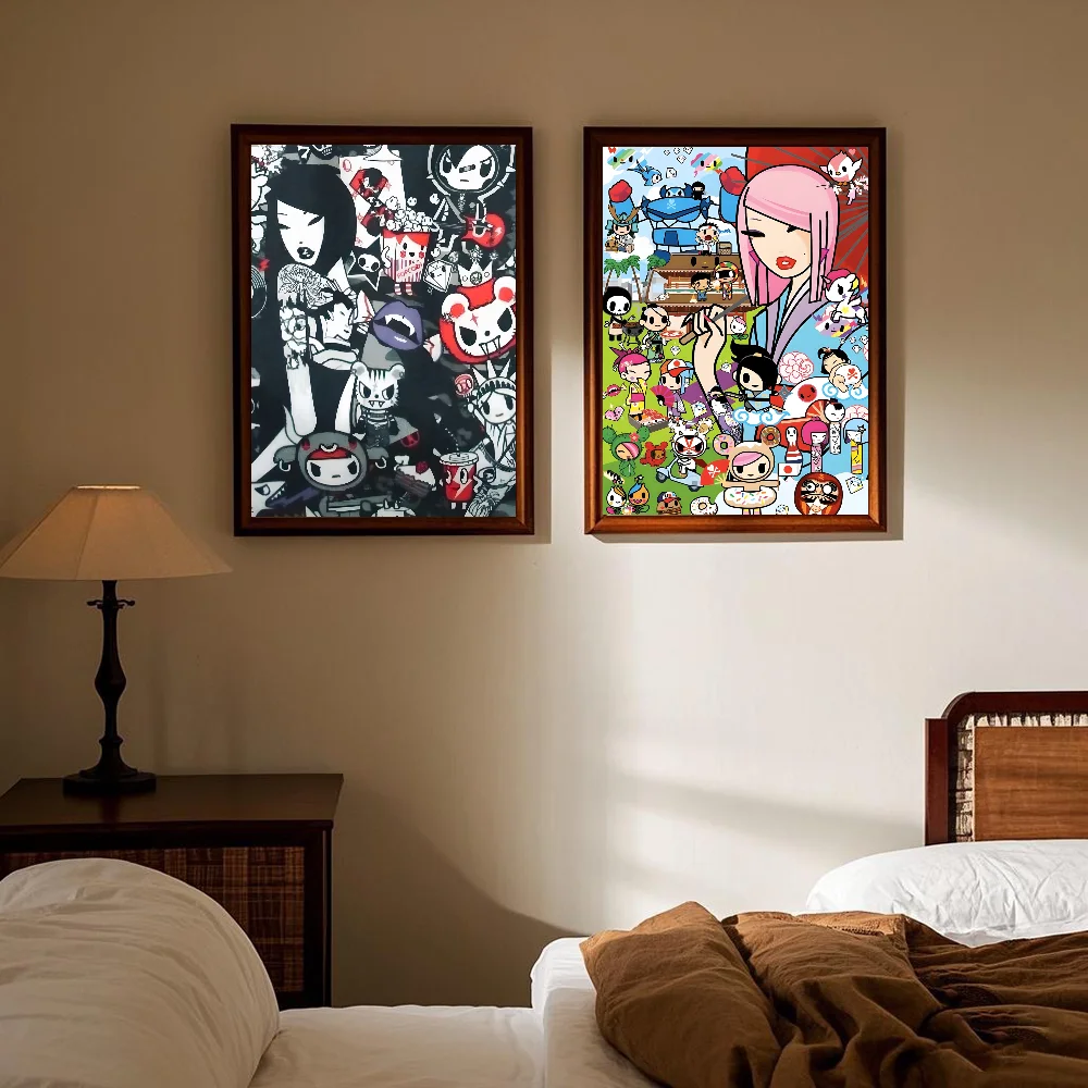 ملصق فني كرتوني Kawaii TownTokidokiinside HD جدار لاصق مقاوم للماء لغرفة المعيشة المنزلية وغرفة النوم والديكور الجمالي #5