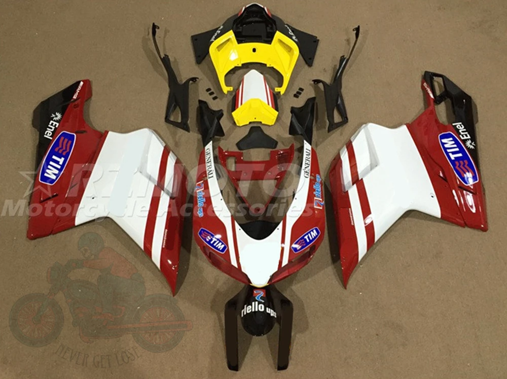 High quality New ABS Full Fairings Kit Fit for Ducati PANIGALE 848 1098 1198 1098S 1198S Bodywork Set Custom Red White Black