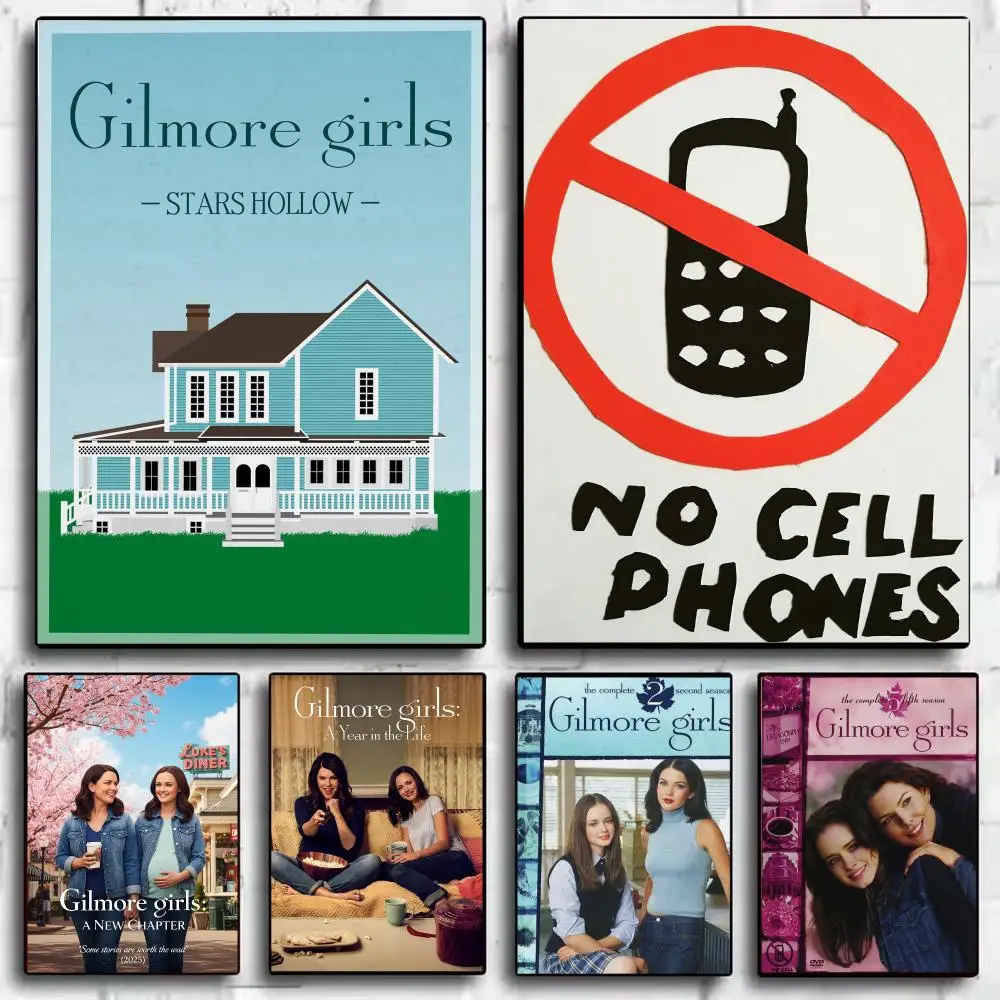 TV Drama G-Gilmore Girls Poster Wall Art Poster Print Decorative Artwork for Bedroom Living Room Office Home Decoration