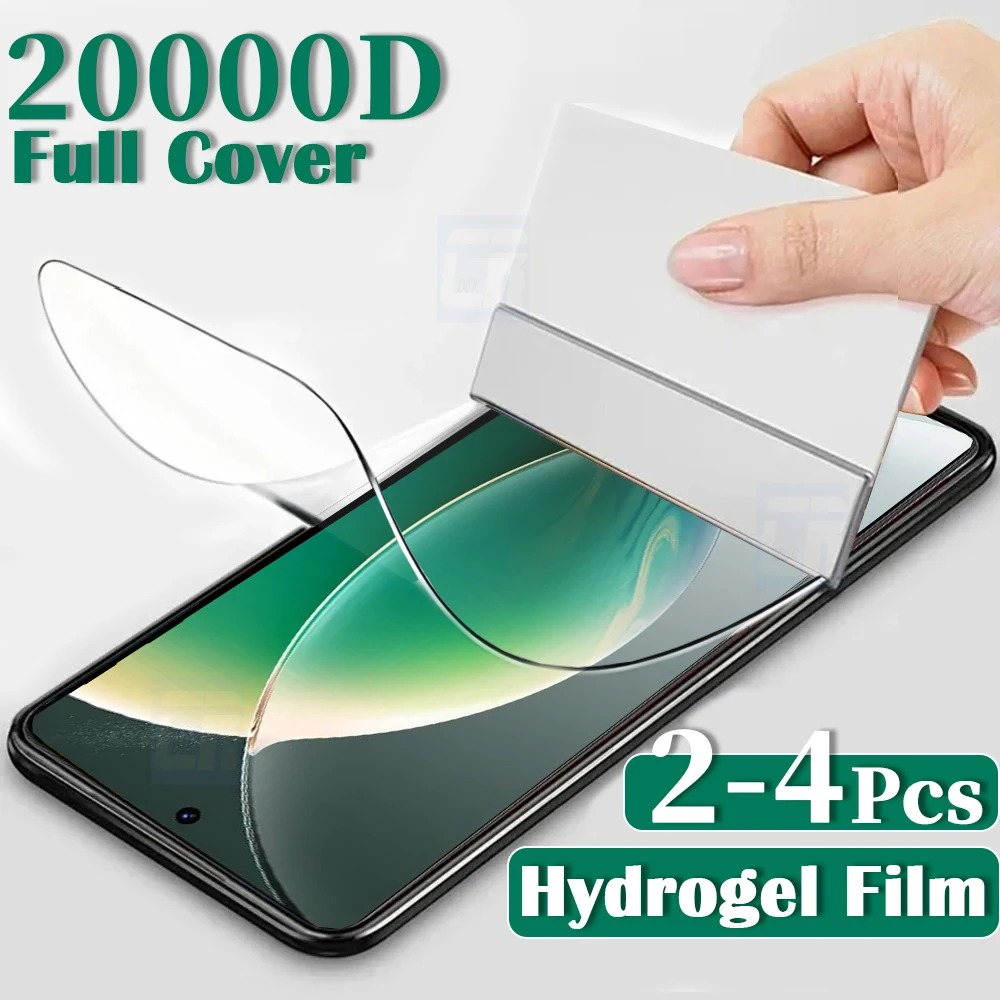 2-4Pcs Soft Silicone Hydrogel Film For Tecno Camon 30 20 Premier 19 Neo Screen Protectors For Tecno Spark 20 10 Pro 20C 20P 10C