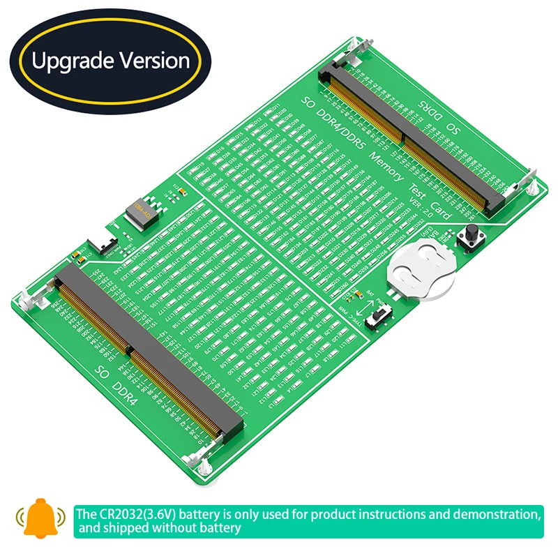 Laptop SO DDR4 DDR5 Pamięć RAM Adapter diagnostyczny karty testowej PCB Narzędzie do testowania obwodów z diodą LED do laptopa Pamięć DDR4 DDR5