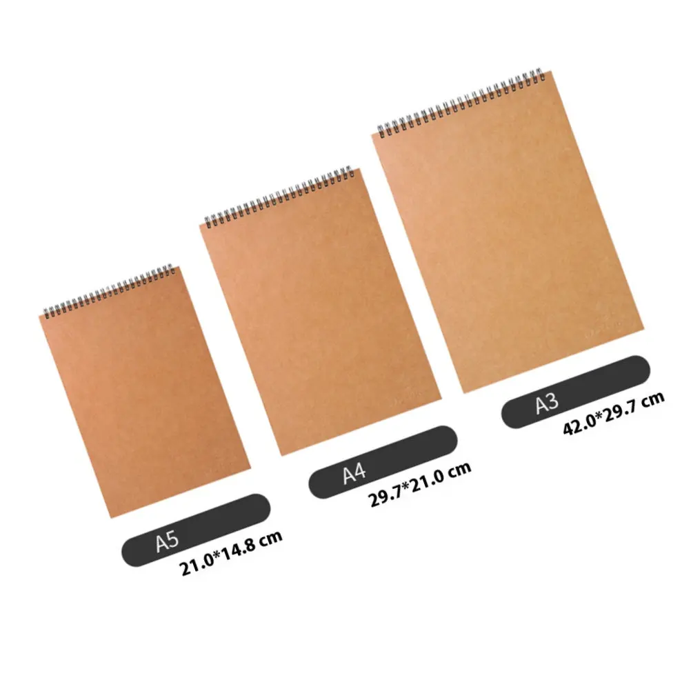 1Pcs A3 Sketch Book Premium Drawing Notebook for Artists Students Painting Graffiti Journal Writing Doodling Outdoor Home Class