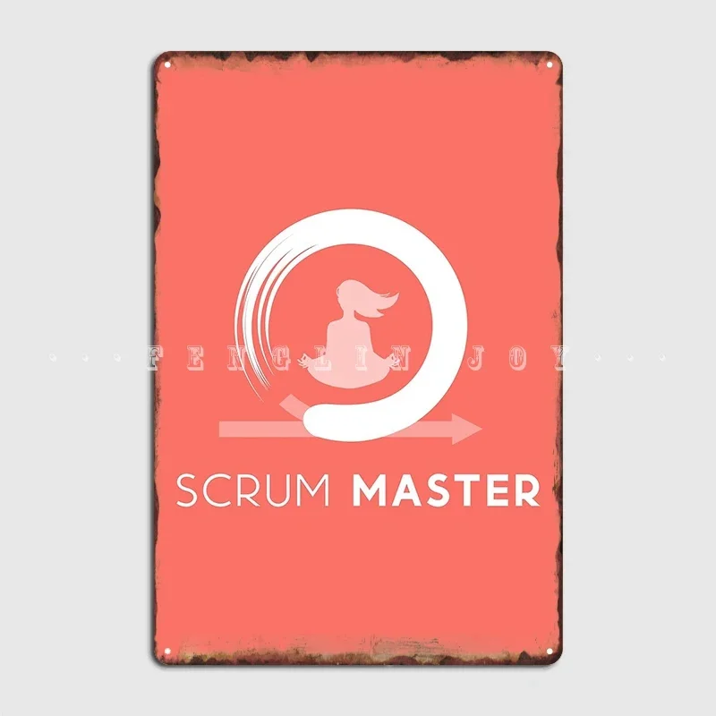 Agile Female Scrum Master Metal Plaque Poster Plaques Club Customize Home Tin Sign Poster