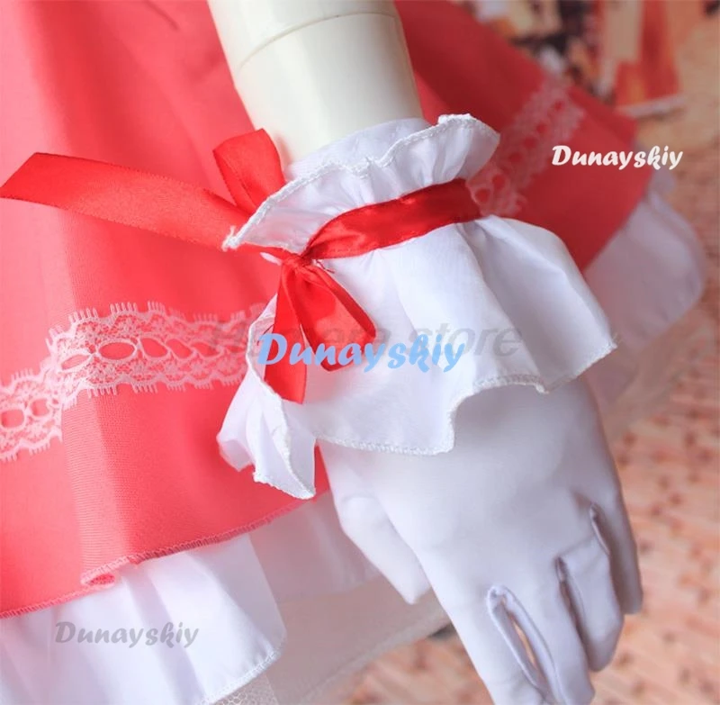 Anime Mädchen rosa Car captor Sakura Prinzessin Kleid Cosplay Kostüm Lolita Kleid für Kinder Karte Kampf Uniform Schürze Kleid mit Hut