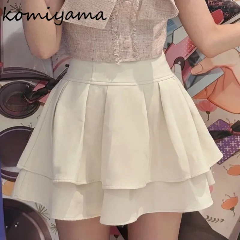

High Waist Pleated Skirt Japanese Sweet Mini Skirts New Teenage Girls Faldas Fashion A-line Ropa Mujer 2025 Woman Clothes