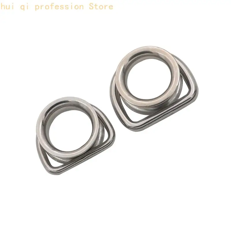 Terrassen-Sonnensegel-Hardware, Edelstahl-Kausch-Eck-D-Ringe, 2-teiliges Set für Außenabdeckungsverbindungen, verwenden Sie H8WE – Detail 5
