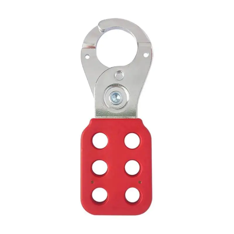 Six Holes Safety Lockout Hasp Metal: Clamp Scissor Action 25mm Dia Jaw Industrial Electrical Safety
