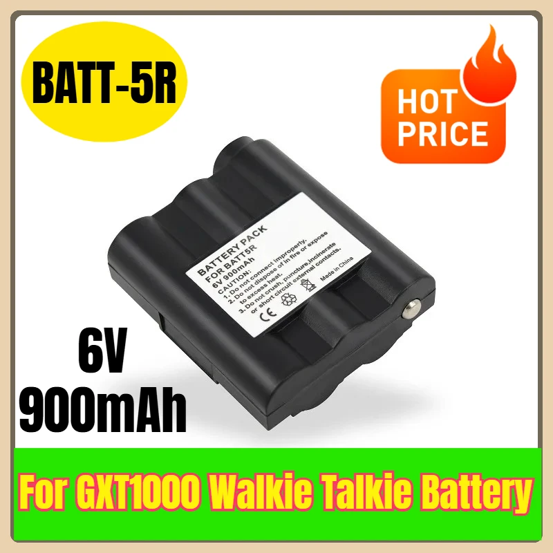 

6V 900mAh BATT-5R Walkie Talkie Battery for GXT1000 GXT1050 GXT850 GXT860 GXT900 GXT950 BATT-5R BATT5R AVP7GXT