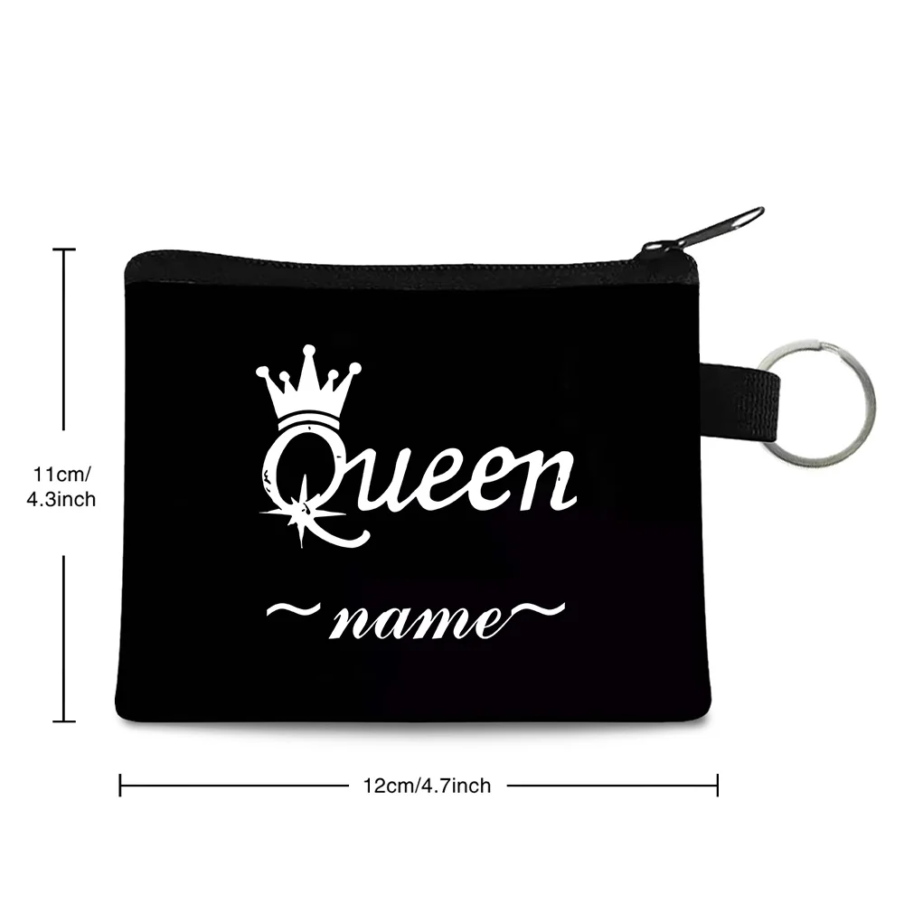 Personalized Customized Name Wallet Coin Pocket Cosmetics Pocketbook Portable Small Money Purses Bank Card Storage Holders Bag