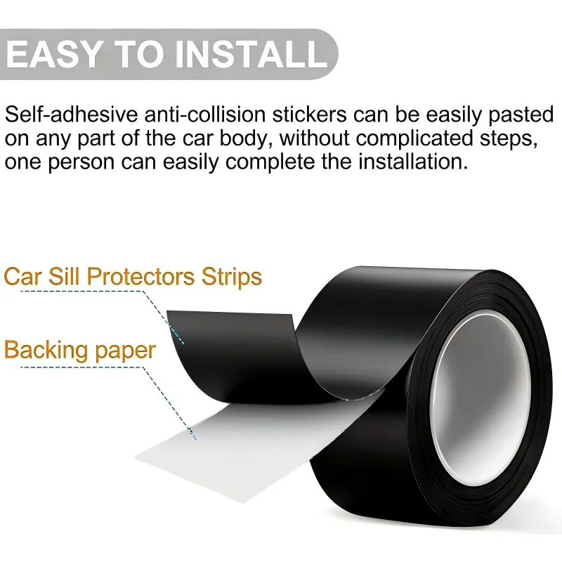 2PCS Front Cab Door Sill Protection Strip Film For VW T5/T6/T6.1 Multivan / Caravelle / California / Transporter Car Decoration view 4