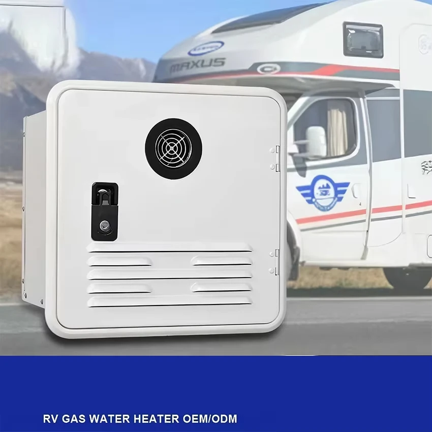 

65000 BTU RV Tankless Propane Water Heater, Camping Instant Electric Water Heater with White Door Multi-Function Controller Car