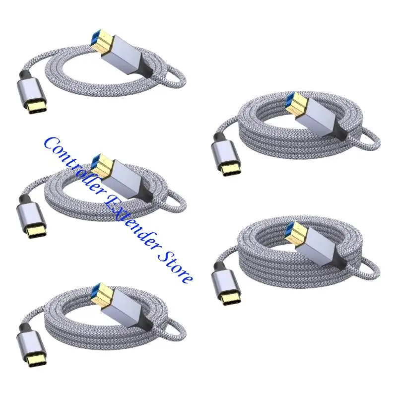 N84B Tipo C cable impresora USB B 5Gbps Transferencia datos velocidad rápida para escáneres