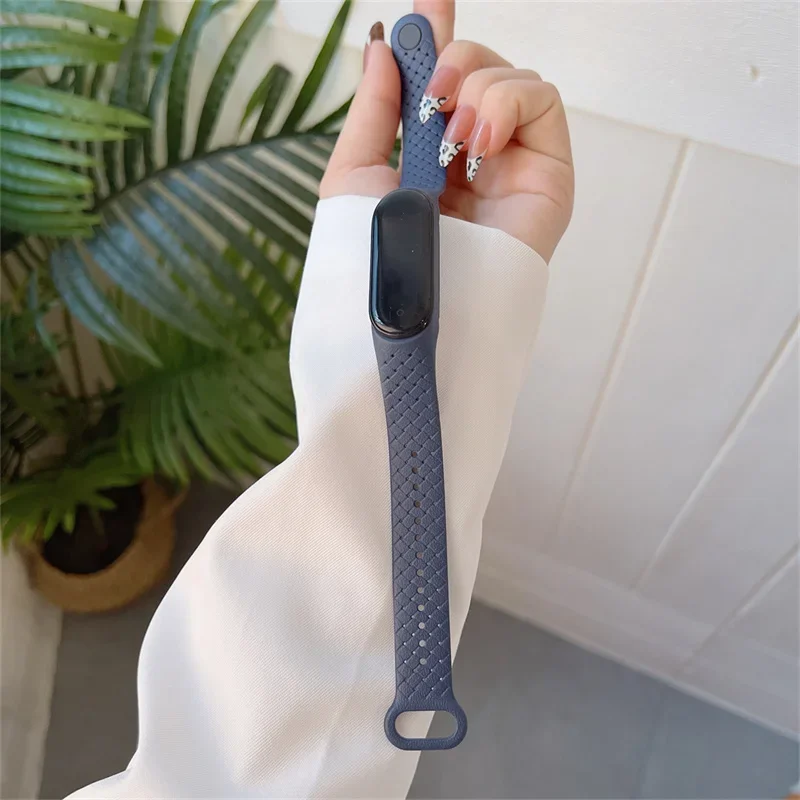 xiaomi-mi-band-6-5-7用シリコンブレスレット、リストバンド、クイック交換ベルト、スポーツスマートウォッチ、mi-band-4-5-6-7ストラップ