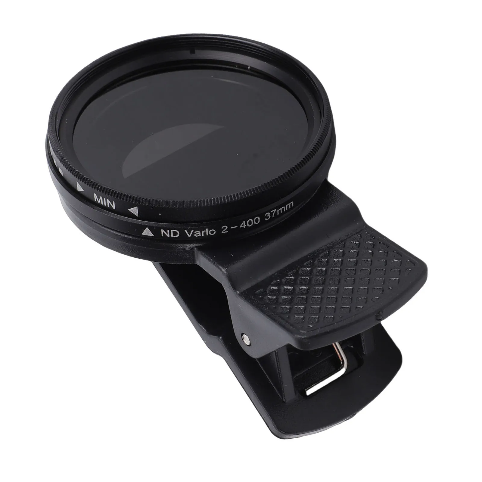 37mm Adjustable ND Filter ND2-400 Variable Neutral Density Lens Filter with Clamp for Smartphone Photography Accessories