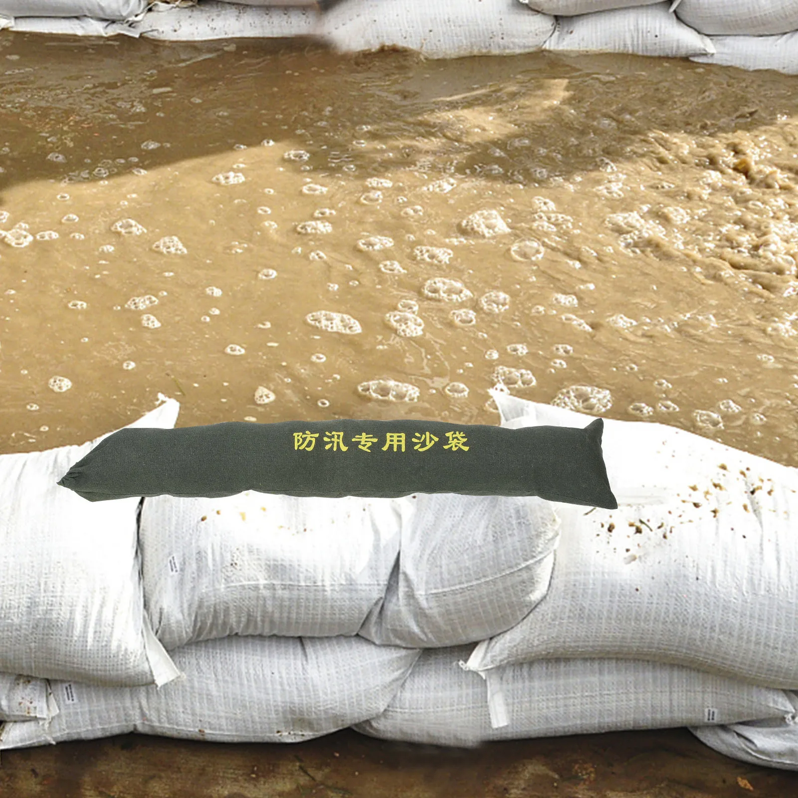 Bolsas de arena protectoras contra inundaciones con cordón, Material de lona resistente para puertas de ventanas del hogar, puerta de jardín, entrada de garaje, huracanes