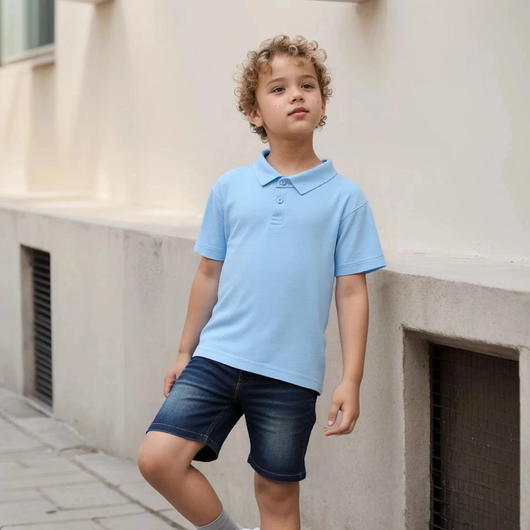 Boys Casual Classic Design Slightly Stretch  POLO, Kids Clothes For Spring Summer Indoor Outdoor