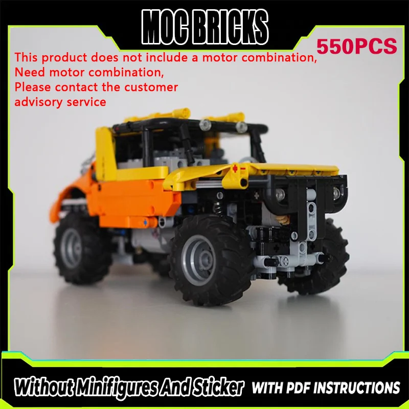 

Модель гоночного автомобиля MOC, конструктор, маленький радиоуправляемый внедорожник, модульная технология, подарки, праздничный набор для сборки, детские игрушки