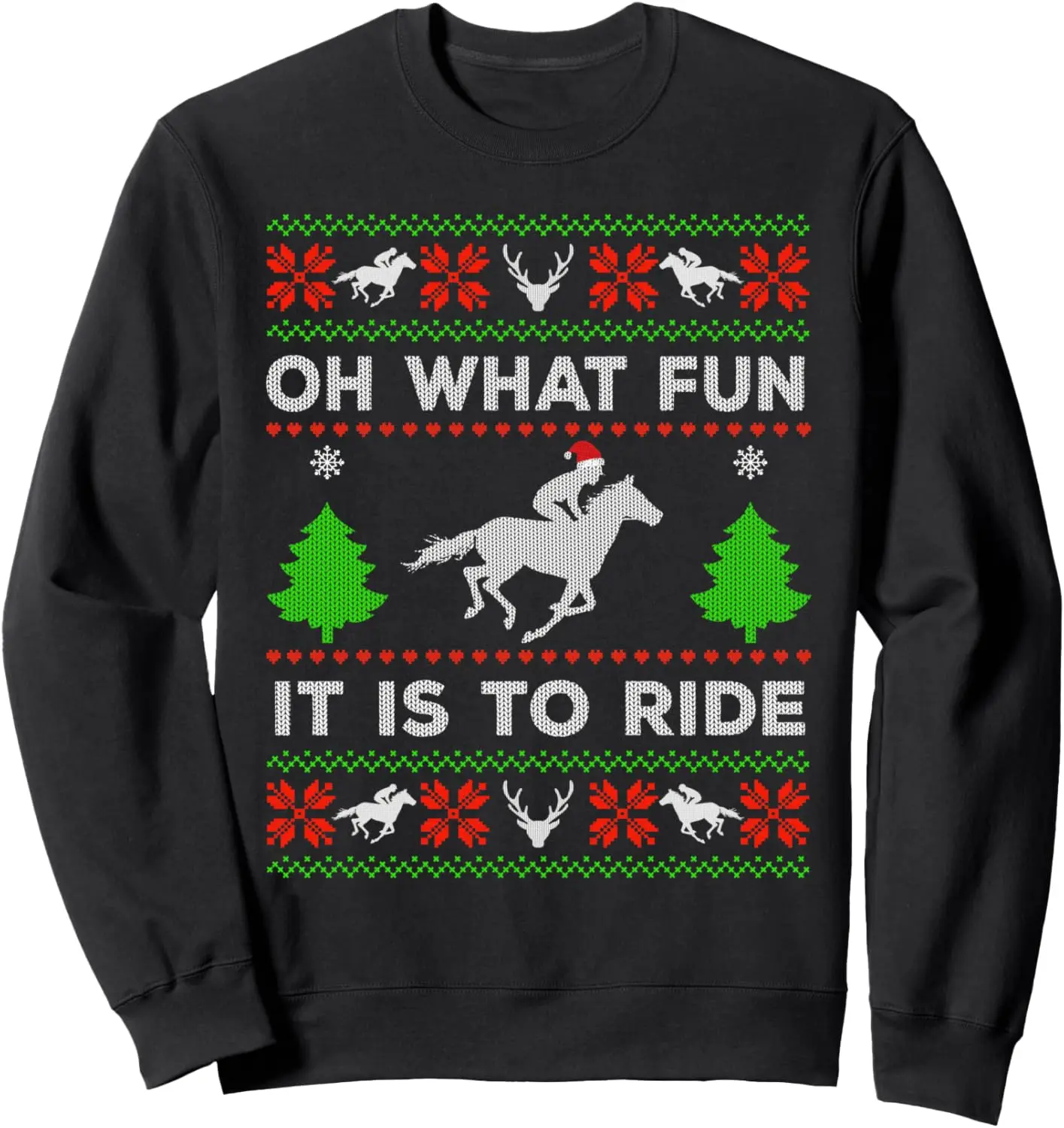 

Oh What Fun it is to Ride Horse UGLY Santa Christmas Gifts Толстовка