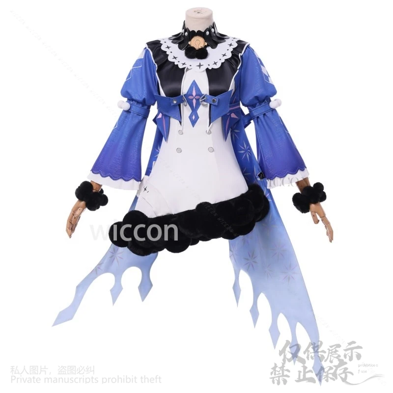 ROCCIA Cosplay Anime jeu vagues gagnantes Costume Harajuku Style bleu magique uniforme robe Y2K Lolita rose bleu perruques personnalisées