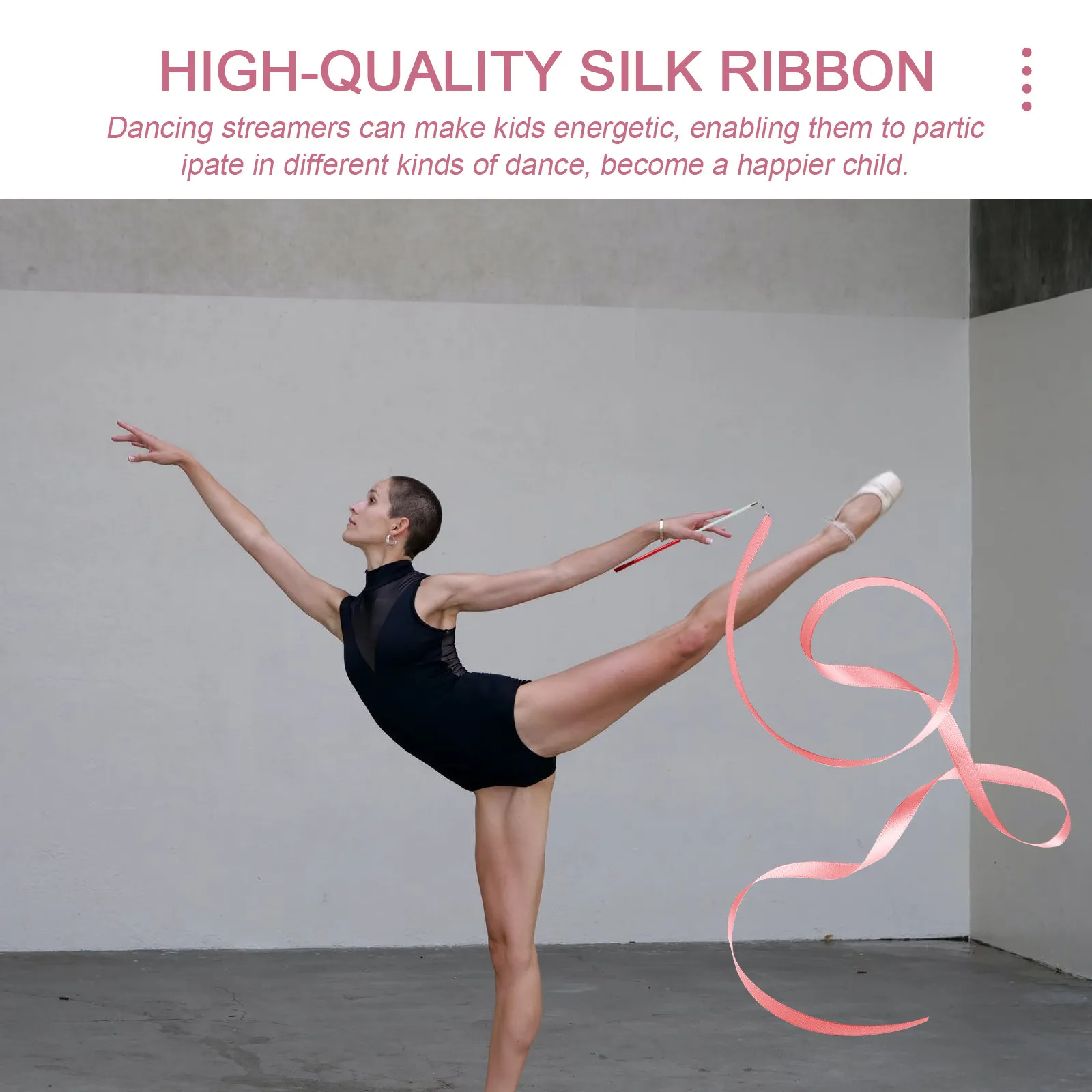 Cinta de gimnasia rítmica, equipo hipercalórico, cintas artísticas, 5 uds.