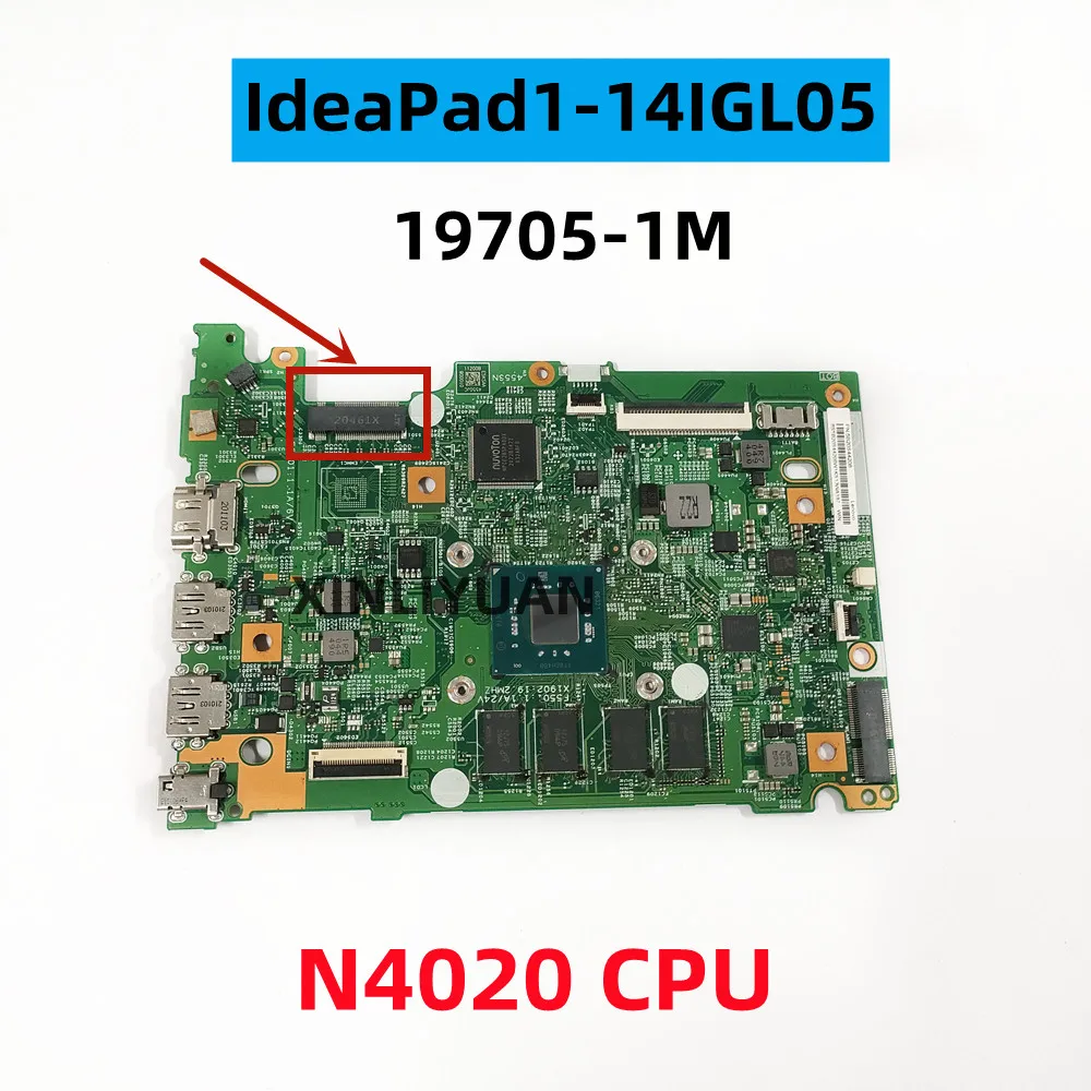 For Lenovo IdeaPad 1-14IGL05 Computer Motherboard 19705-1M , CPU N4020   5B20S44208 100% TEST