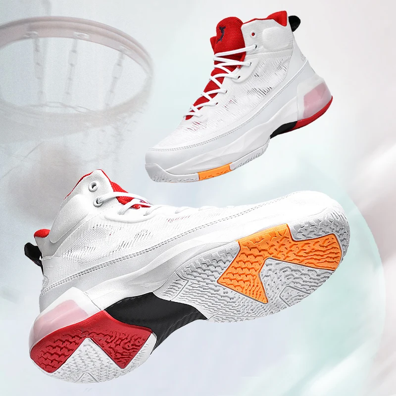 Wear-resistant high rebound actual combat fashion light protective basketball shoes