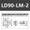 Xyz軸90 * 90mm LD90-LM-2スライディングテーブルマニュアル可動プラットフォーム高精度リニアステージスライドxyzダブルクロスレール 5