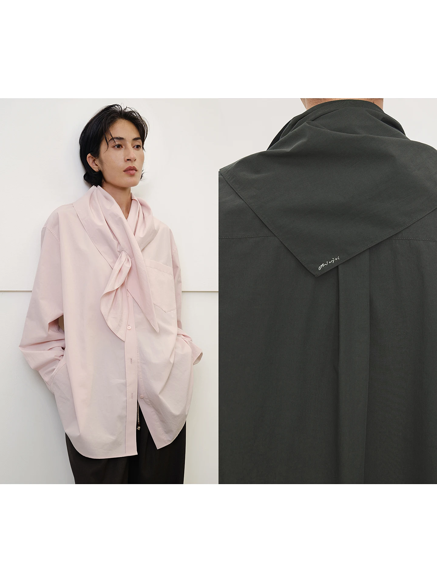 

Classic Chicjoc Long Velvet Cotton irt Loose Fit Vintage Sle Casual ape Triangular Scarf Versatile Women's irt