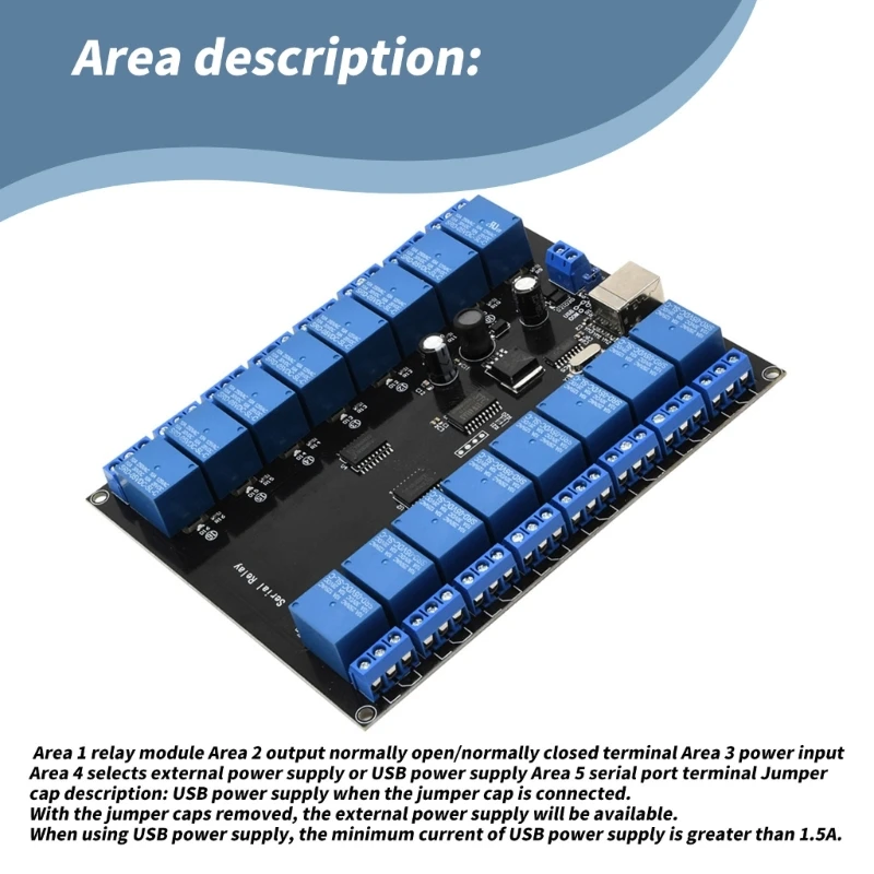 DC7V-38V 16 Kanaals Seriële Poort Relais Module Board 12V 24V 16 Manieren 16CH Relais Schakelaars Controle voor thuis