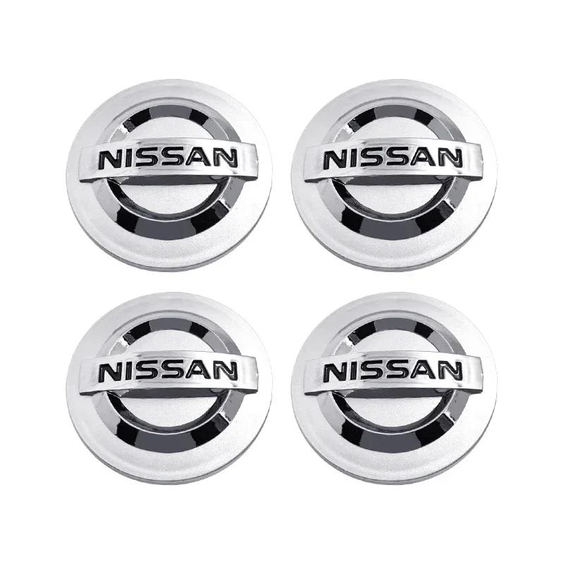 4pcs 54mm 60mm Wheel Center Cap Hub Cover Badge Emblem For Nissan X J10 Trail Tiida Teana Juke X-trail Almera Rogue Sport Versa