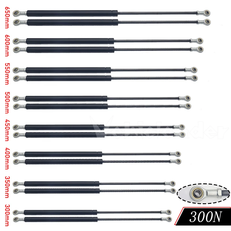 2pcs 300N 300/350/400/450/500/550/600mm Car Gas Struts Spring Shocks Lift Supports RV Windows Storage Damper Camper Back Window