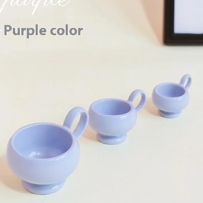 1Pcs Miniature Coffee Cup Ornament Toy Model Dollhouse Mini Mug Cup Teacup Furniture Model DIY Accessories
