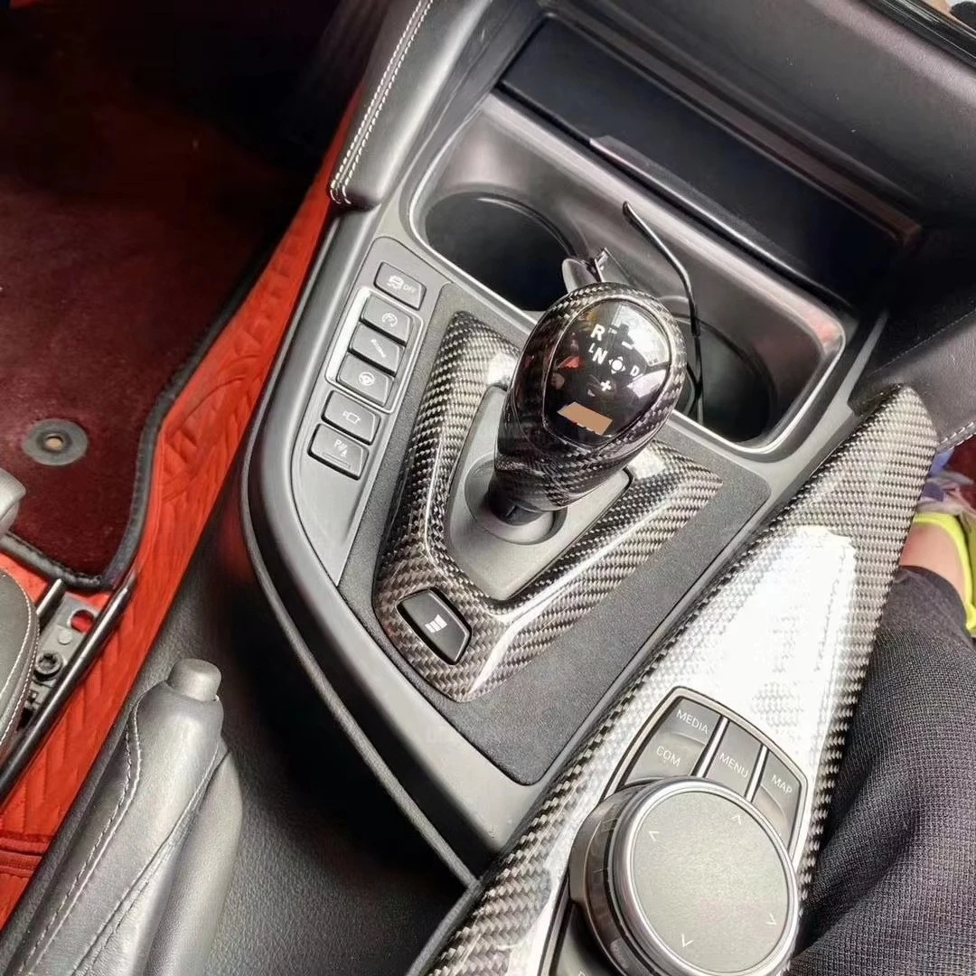 

Carbon Interior for BMW M4 F82 F83 M3 F80 Carbon Fiber Interior Trim Car Gear Surround Trim Replacement Type LHD Models