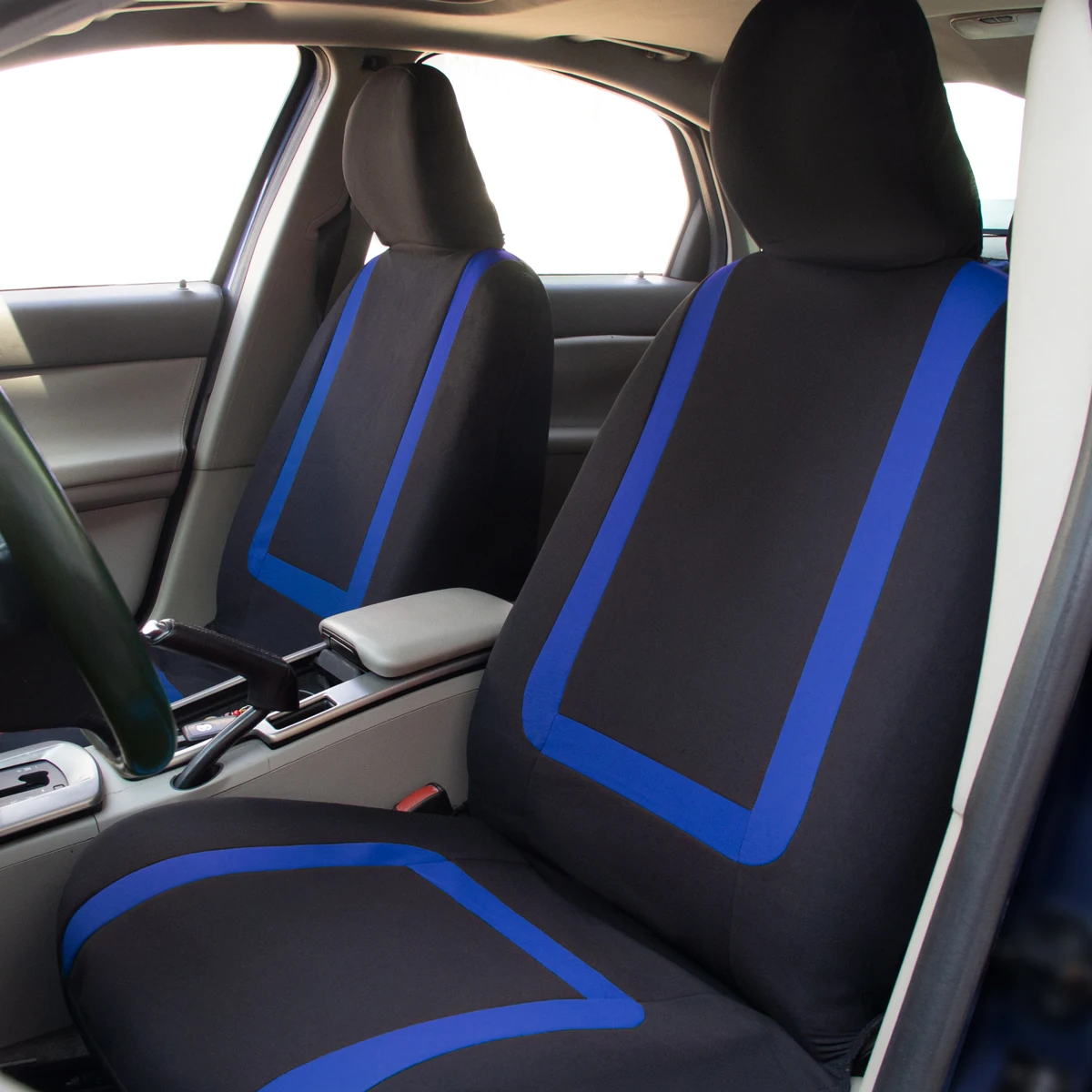 4-teiliger Sport-Autositzbezug-Set: Vordersitzbezug und Vorderer Rückenlehnenbezug – Detail 10