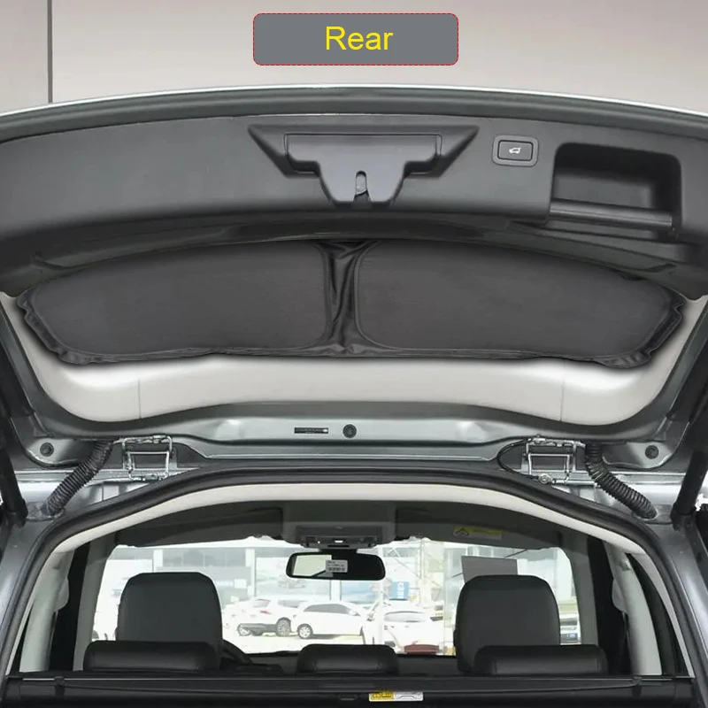 نافذة السيارة السوداء الخصوصية ظلة لاند روفر ديسكفري سبورت 2014-2019 المضادة للأشعة فوق البنفسجية العزل الحراري غطاء وقائي ملحق #3