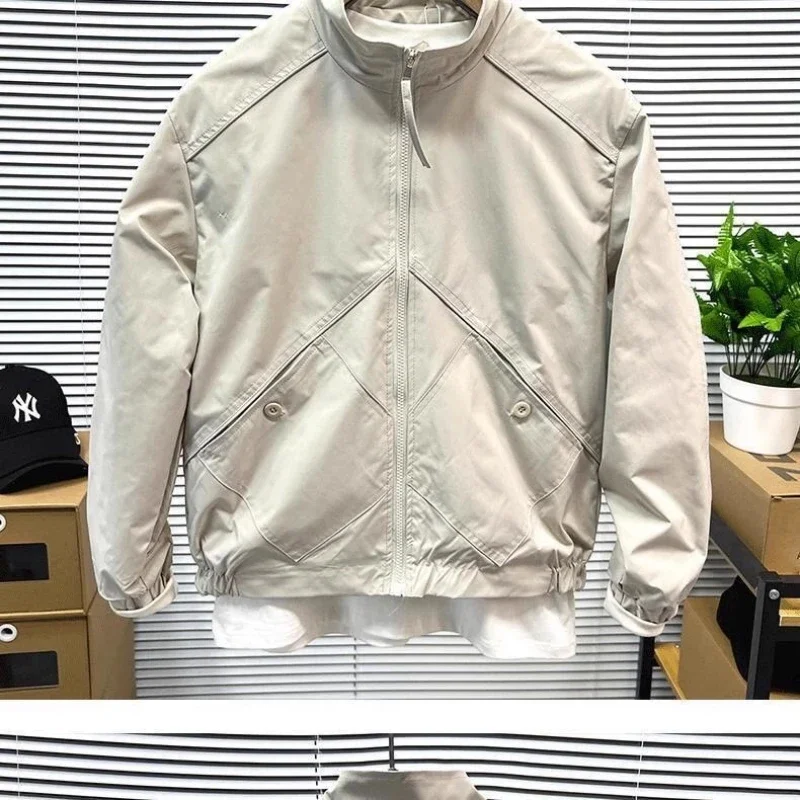 Spring and Autumn Men's Winter Jackets Man New in Jackets Short Winds Men Campus Coat Mens Clothing Baseball Uniforms Coats