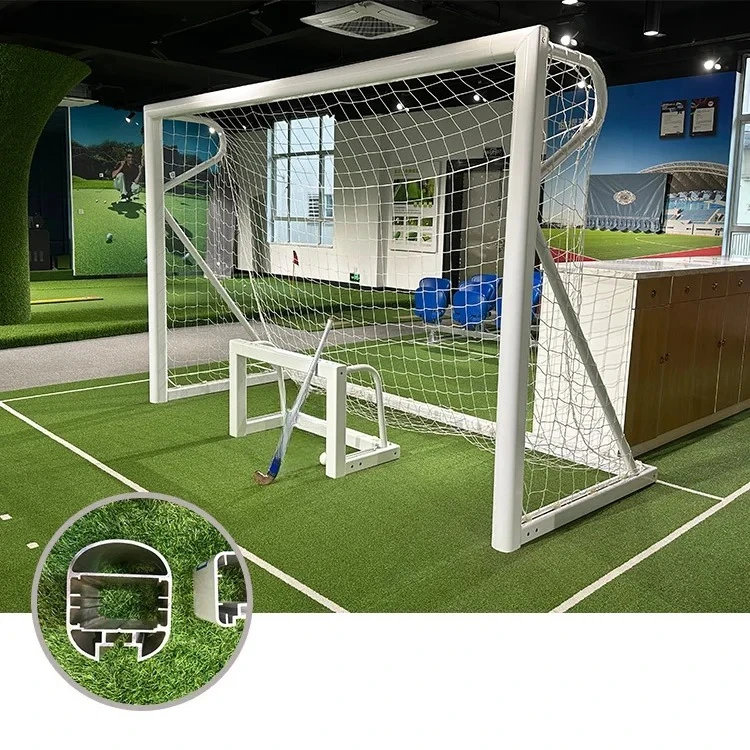 

Mini Aluminum Football Goals Soccer goal Post for Kids Training Use