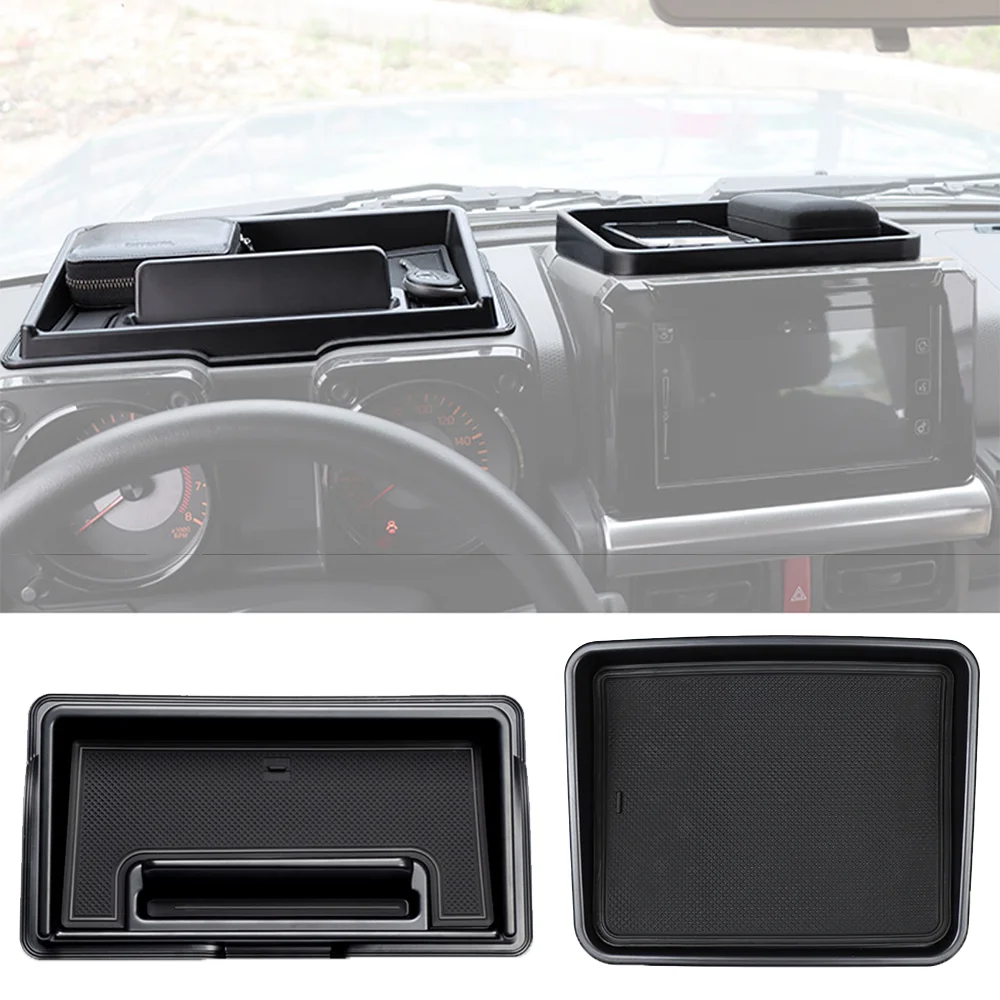 Auto Cruscotto Scatola di Immagazzinaggio Console Centrale Organizer Vassoio Supporto Del Telefono per Suzuki Jimny JB64 JB74 2019-2025 Accessori Interni