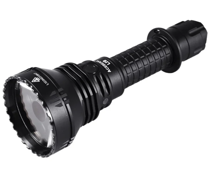 L19 2.0 Best Flashlight with Black Warrior Style,White LED Max Output 2200 Lumens and Throw 1083 Meters Illumination