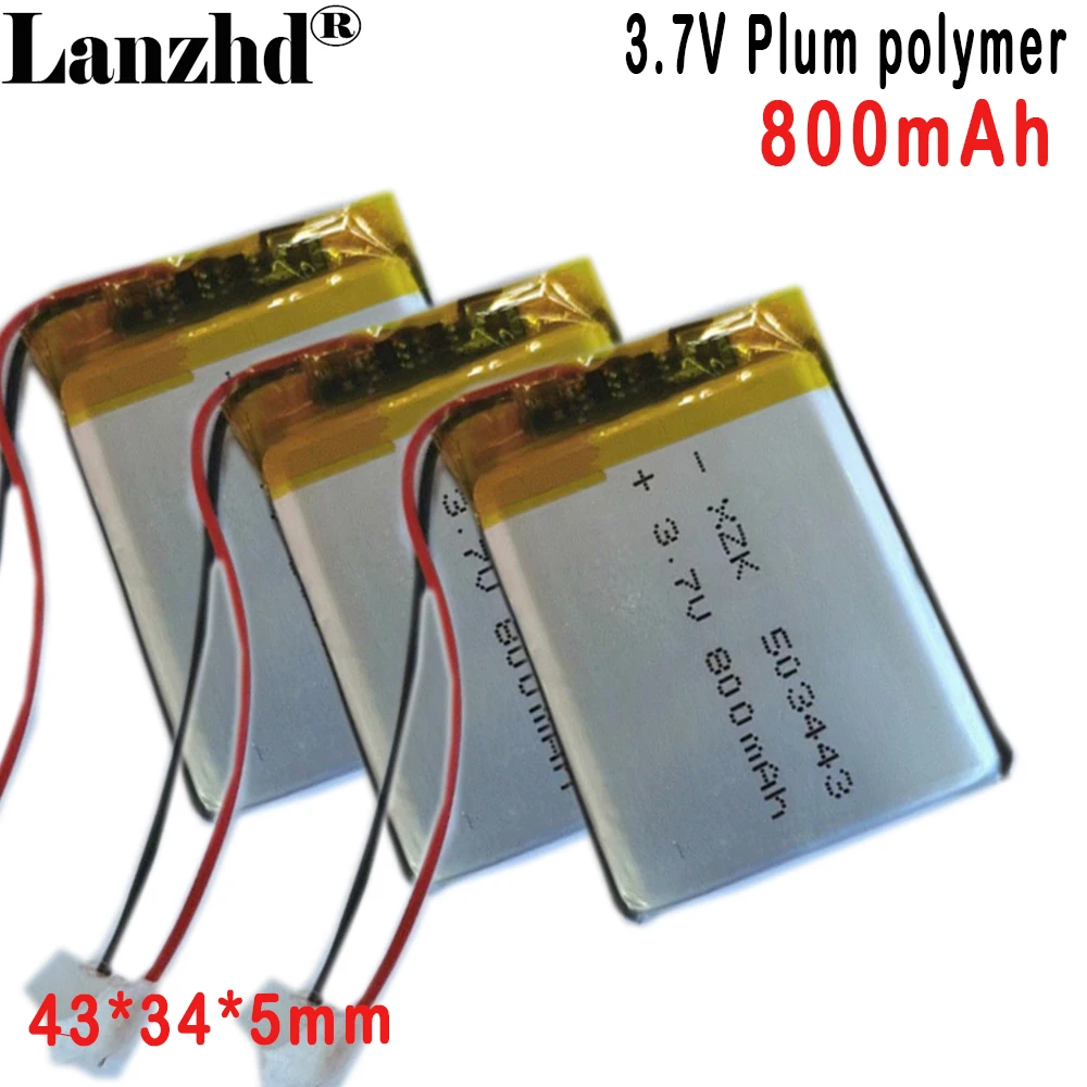 

503443 3.7V Li Polymer Lithium Battery 800MAH For Dashcam Water Heater ignitor