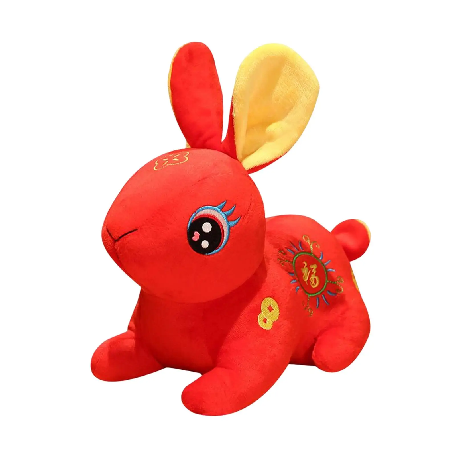 Decorative 2023 Chinese New Year Plush Toy Stuffed Animal Doll New Year Gift Decor Ornament Pillow for Table party sofa