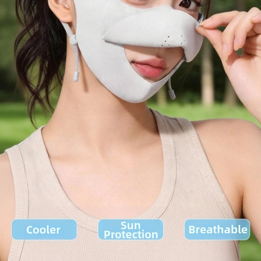 New Lightweight UV Protection Face Mask Washable Breathable Cooling Mask UV Blocking Face Covering Mask for Cycling
