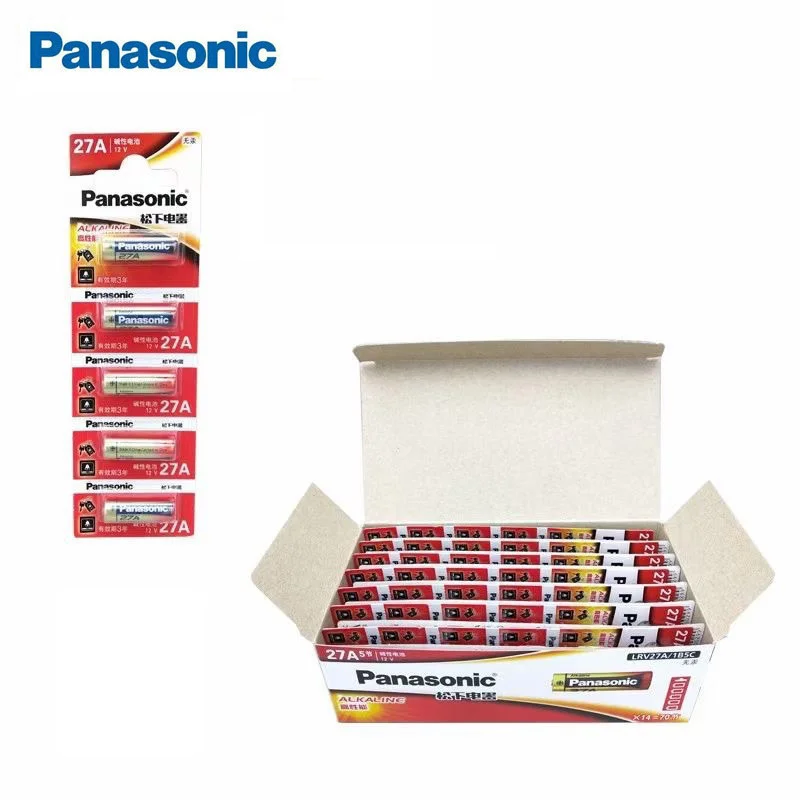 Panasonic 27A 12V Alkaline Battery A23 A27 23GA A23S E23A MN21 V23GA GP23A LRV08 L1028 Long Lasting Leakproof Battery For Do