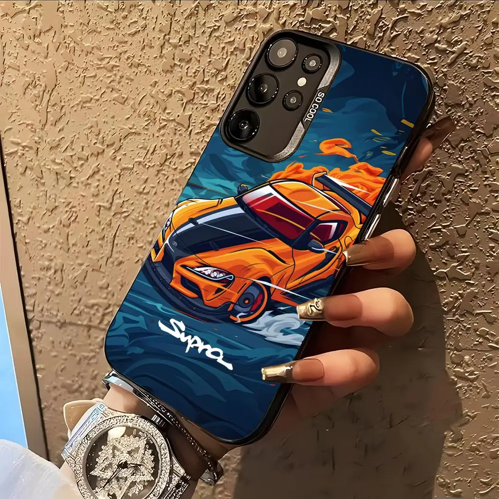 Car S-Supra Phone Case for Samsung Galaxy S26 S25 S24 S23 S22 S21 S20 Note20 Plus Ultra Colorful Silver Cover view 2