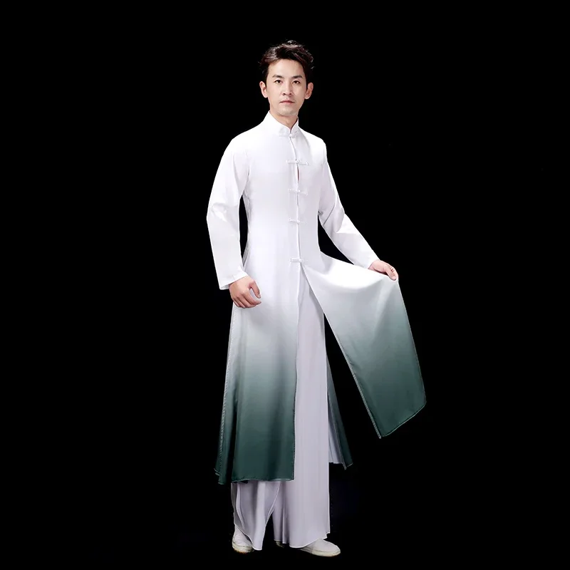 Costume da ballo classico costumi da uomo elegante stile cinese danza moderna Taiji Dance Men