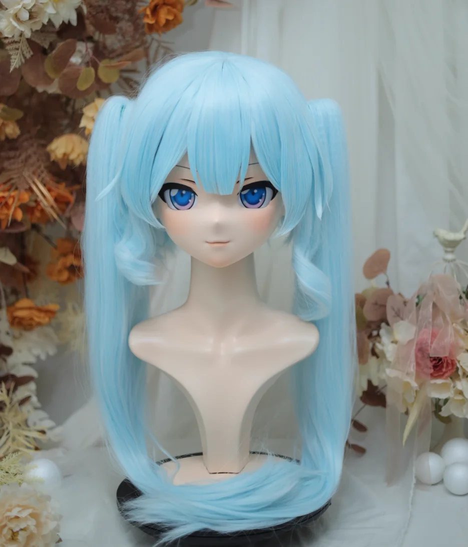 

(NFD38--52)Customize Full Head With Lock Pretty Female/Girl Japanese Animego Character Kig Cosplay Kigurumi Mask Crossdress Doll