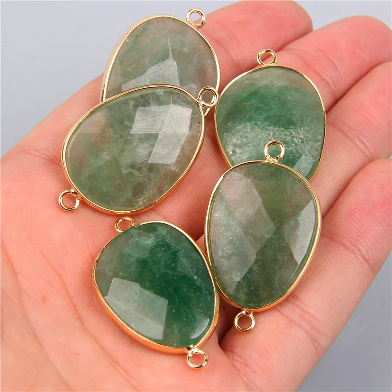 2pcs Natural Stone Pendants Amethysts Lapis Crystal