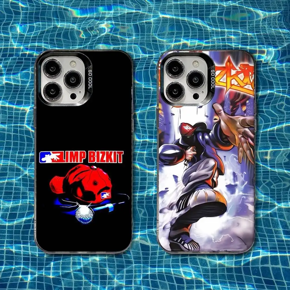 

Band L-Limp Bizkit Phone Case For iPhone 16,15,14,13,12,11,8,7,Pro,Max,Plus,Mini,XS,SE Shockproof Matte Cover