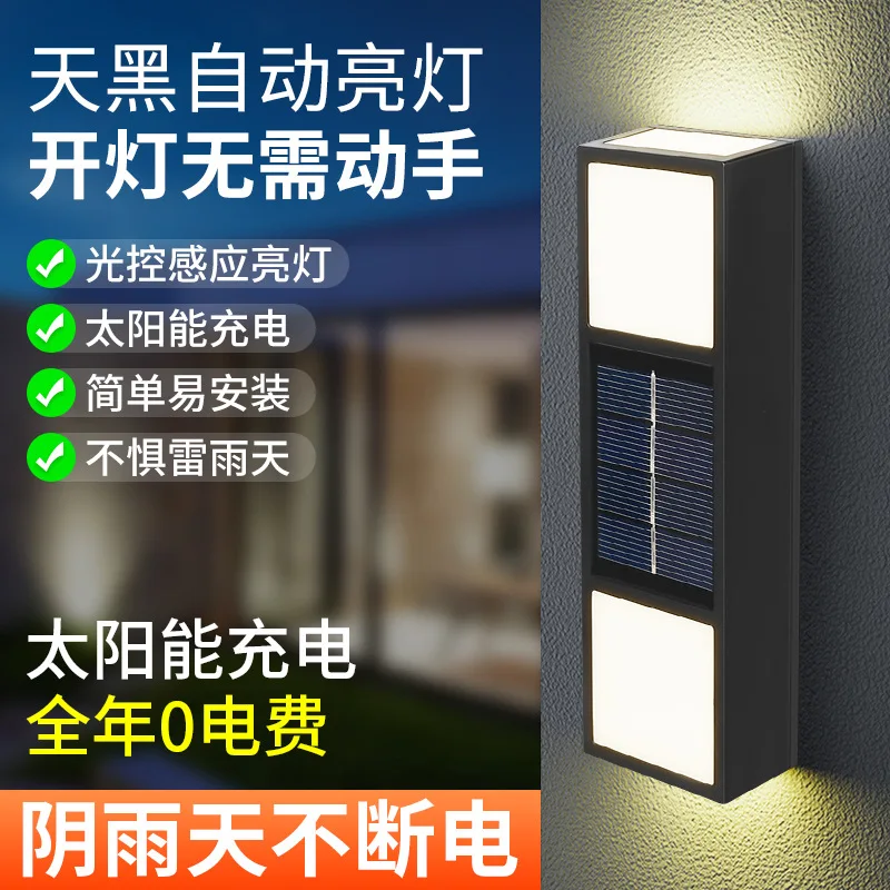 

Solarlight Wall Lamp Outdoor Wall Washer Lamp Waterproof Garden Lamp Fence Wall Lamp